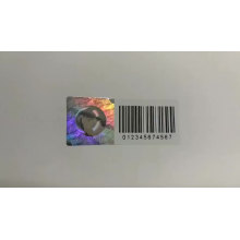 Custom Barcode/QR Code anti-counterfeiting label security void 3D hologram sticker